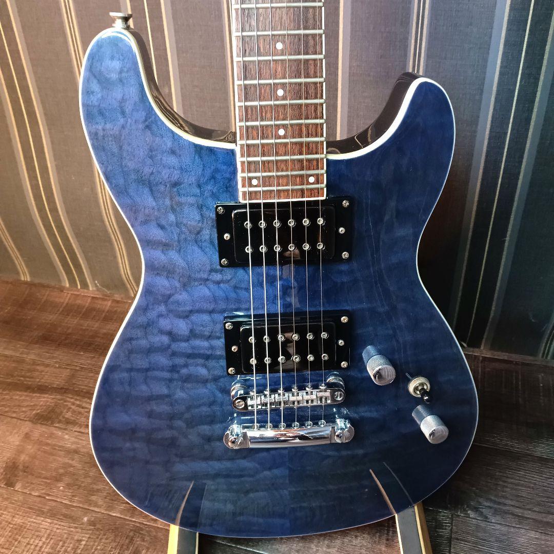 美品 FERNANDES フェルナンデス エレキギター キルトメイプル ストラト