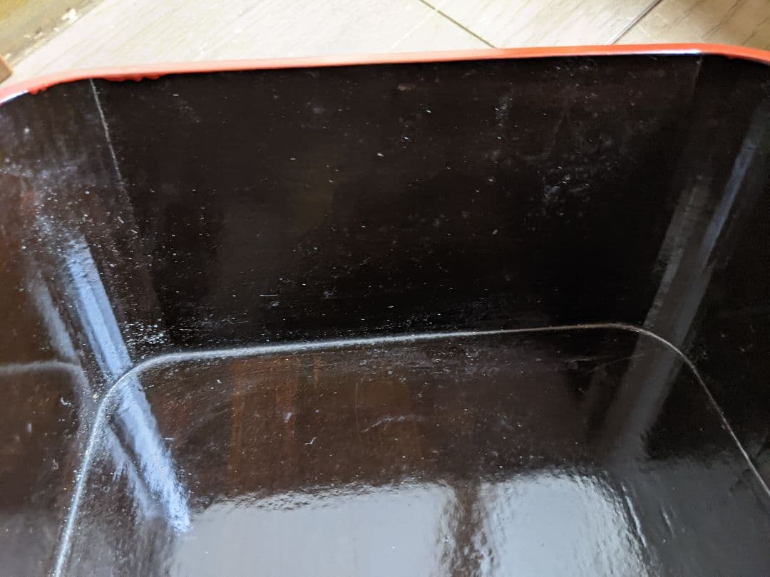 お茶道具、茶道具、炭斗、御櫃形炭斗、飛来一閑、燕庵書付き