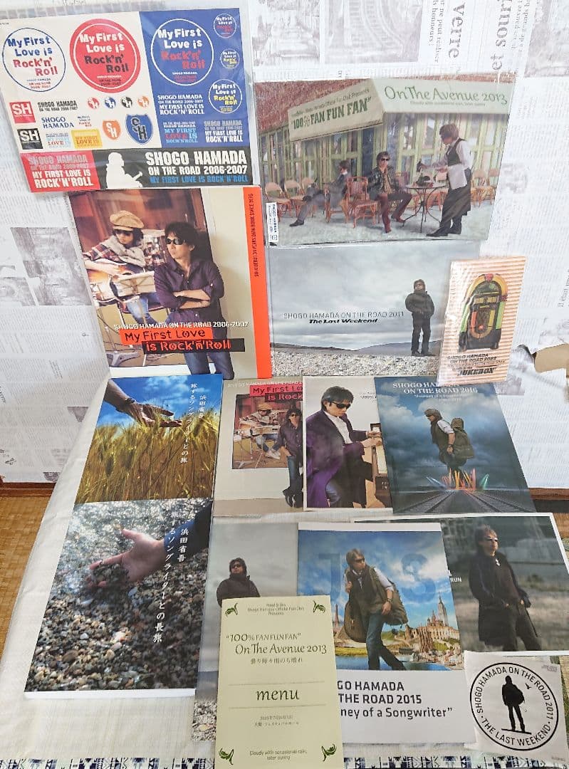 浜田省吾/書籍/ツアーパンフレット/クリアファイルまとめ売り