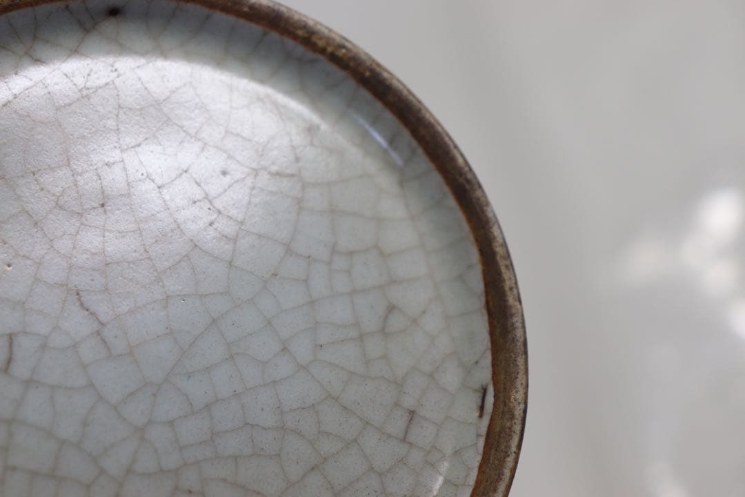 中国　祭紅釉水盂　木箱入　送料込み1211