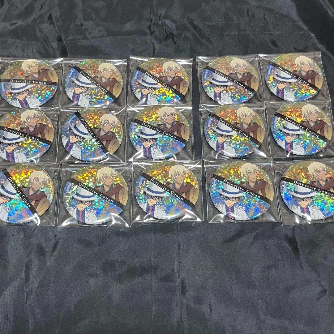名探偵コナン 秋の華和装 クラックス 怪盗キッド 安室透 スパークル缶バッジ