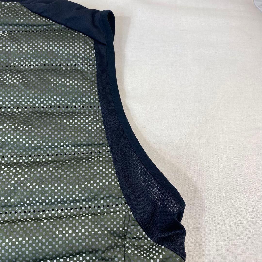 NIKE ランニング　エアロロフト 800 ダウン　ベスト　緑　黒　カモフラ　L