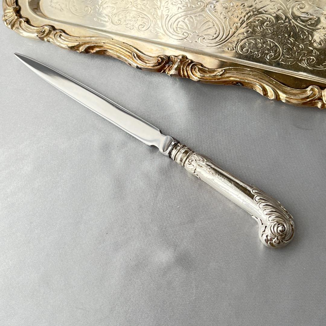 【Alfred Biggin & Son】 【純銀ハンドル】ロココのレターナイフ