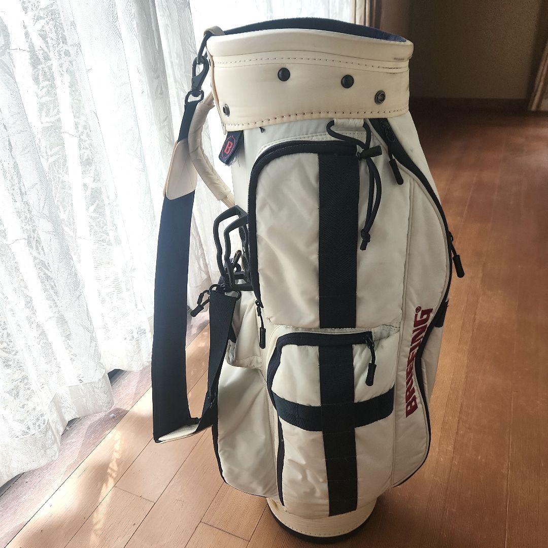 希少完売✦BRIEFING ✦ ゴルフバッグ ✦ホワイト/ネイビー✦ CR-6