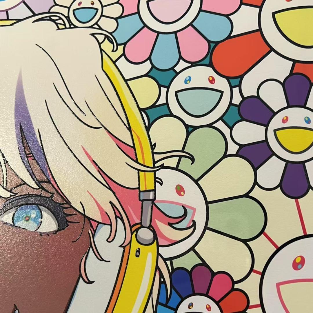 村上隆 版画 サイン入り 南の島の女の子 mebae × kaikaikiki