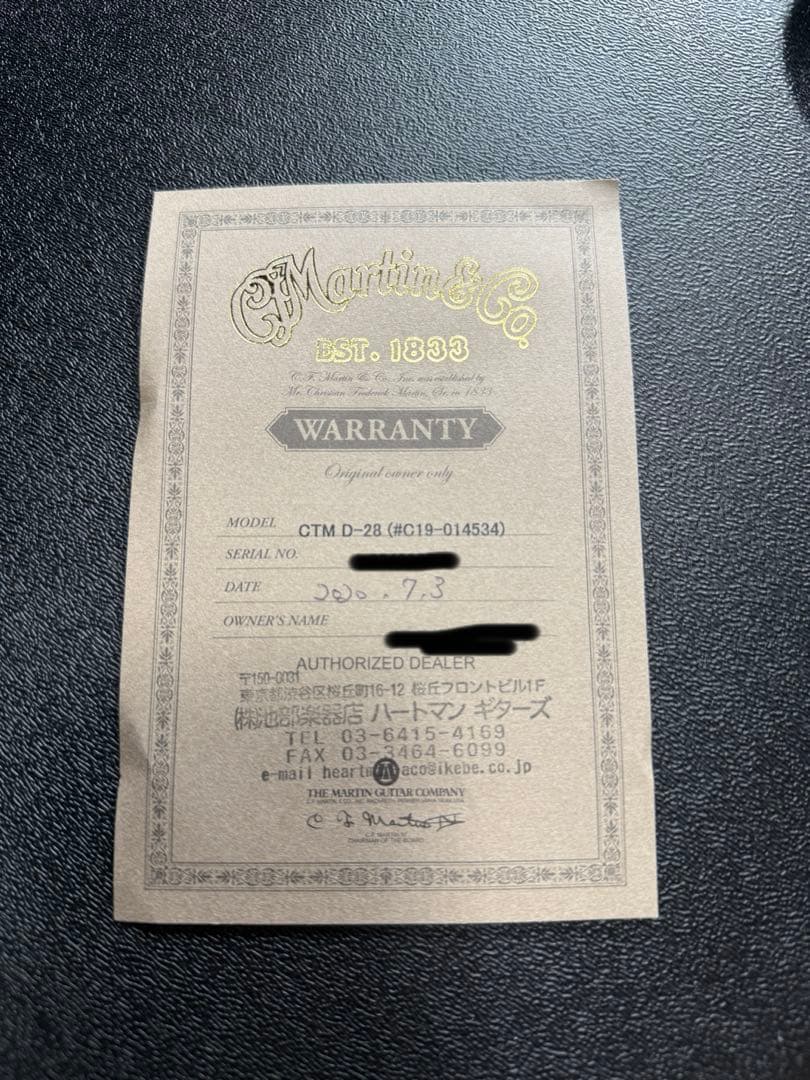 martin CTM D-28 Sitka Spruce ANTHEMプリアンプ