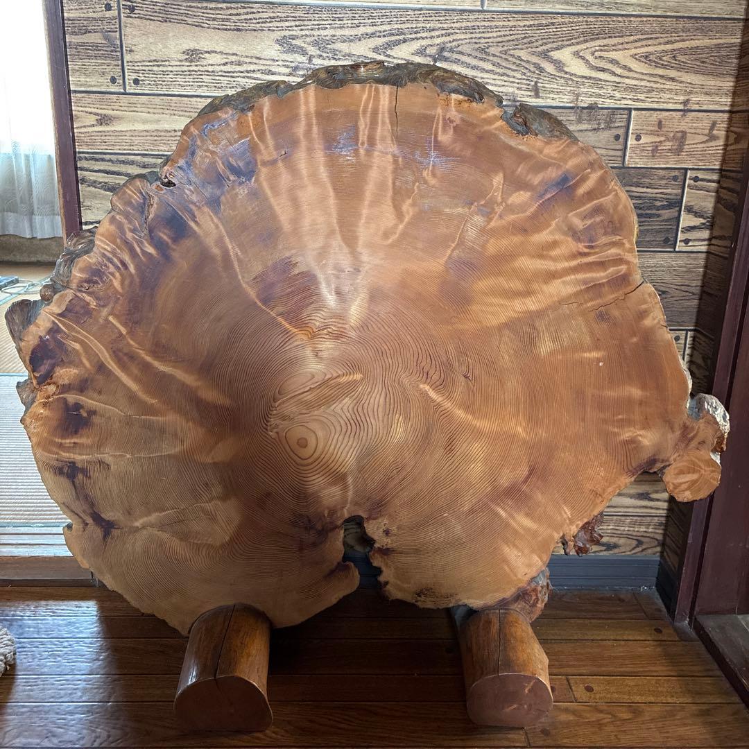 【used】　屋久杉　1枚板　置物　工芸品　衝立