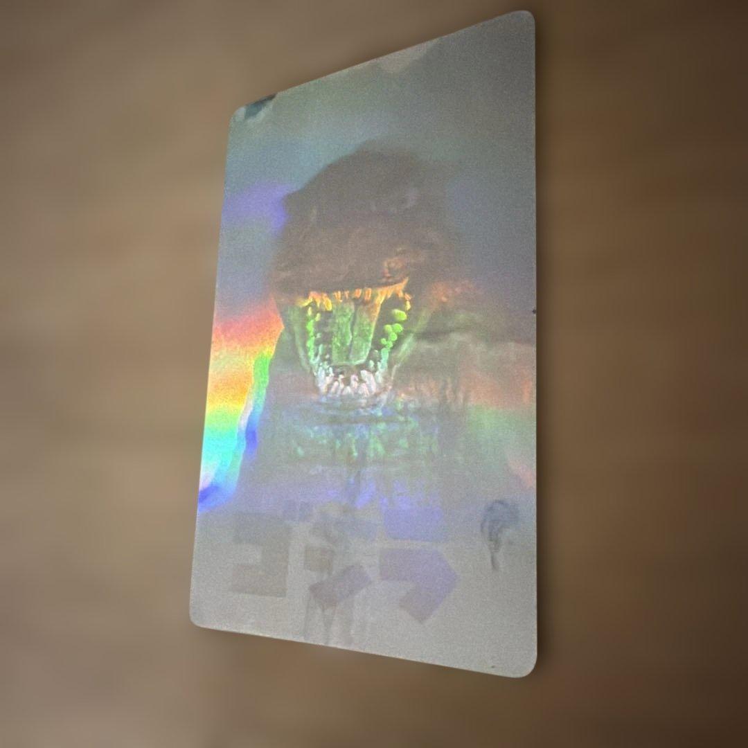 ゴジラ　カード　キラキラ　シルバー　ミラー　反射