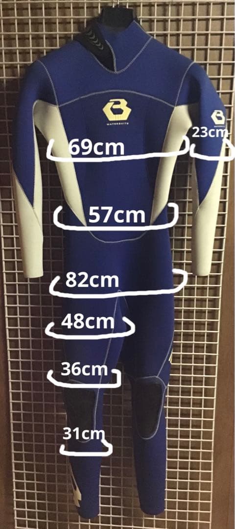 Be wetsuitsビーウエット防水zipレディース 3mフルスーツ