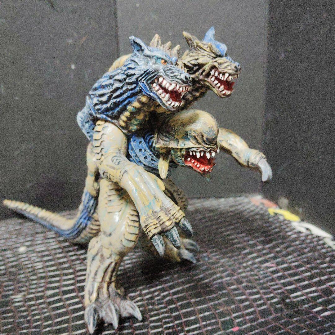 上野淳子ウルトラ怪獣旧型ソフビガルベロス.パンドン.アクマニアム.カデンダ