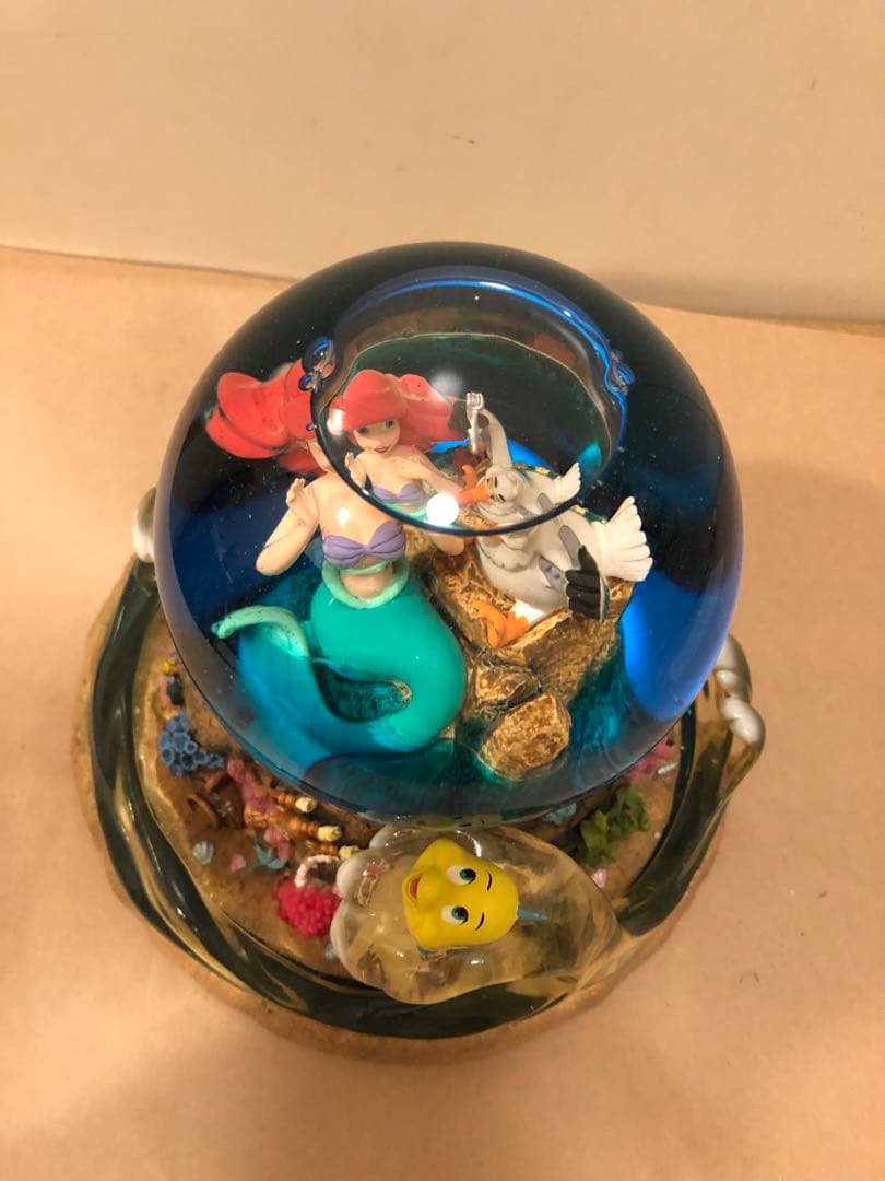 ディズニー　リトルマーメイド　アリエル　スノードーム　スノーグローブ