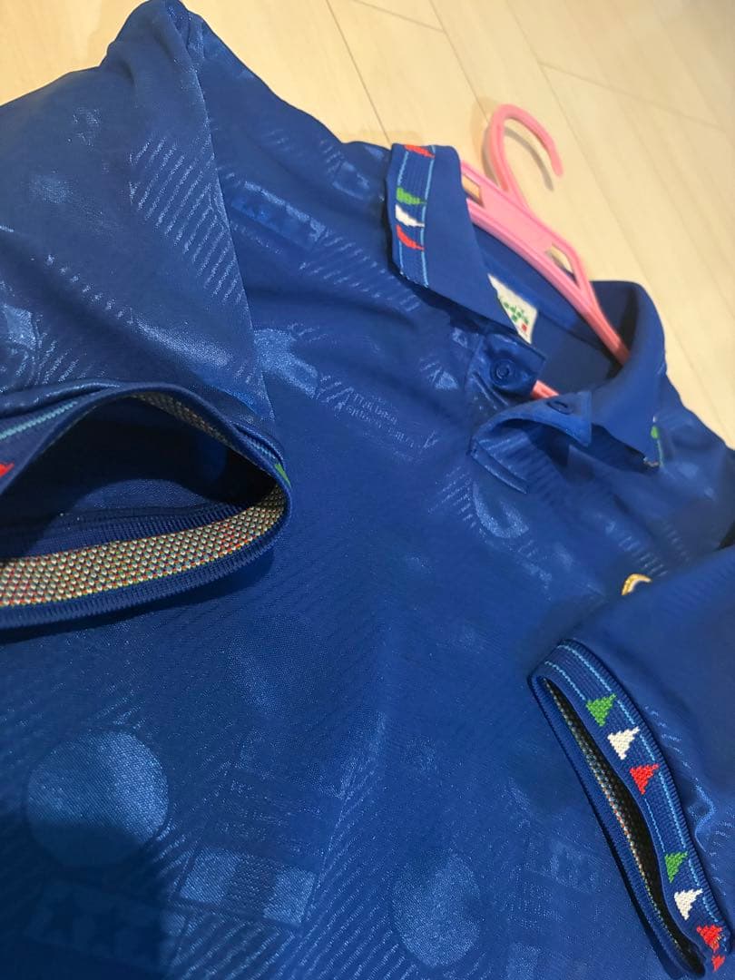 イタリア代表 サッカーウェア Diadora製 ヴィンテージ 総柄 M相当