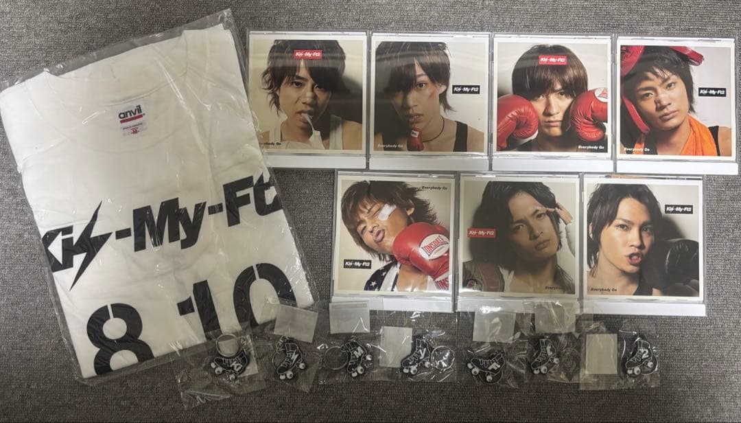 キスマイショップ盤CD Everybody Go キーホルダー付