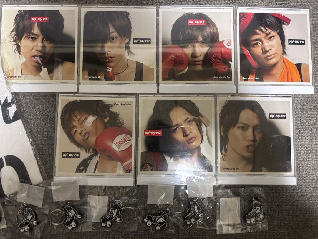 キスマイショップ盤CD Everybody Go キーホルダー付