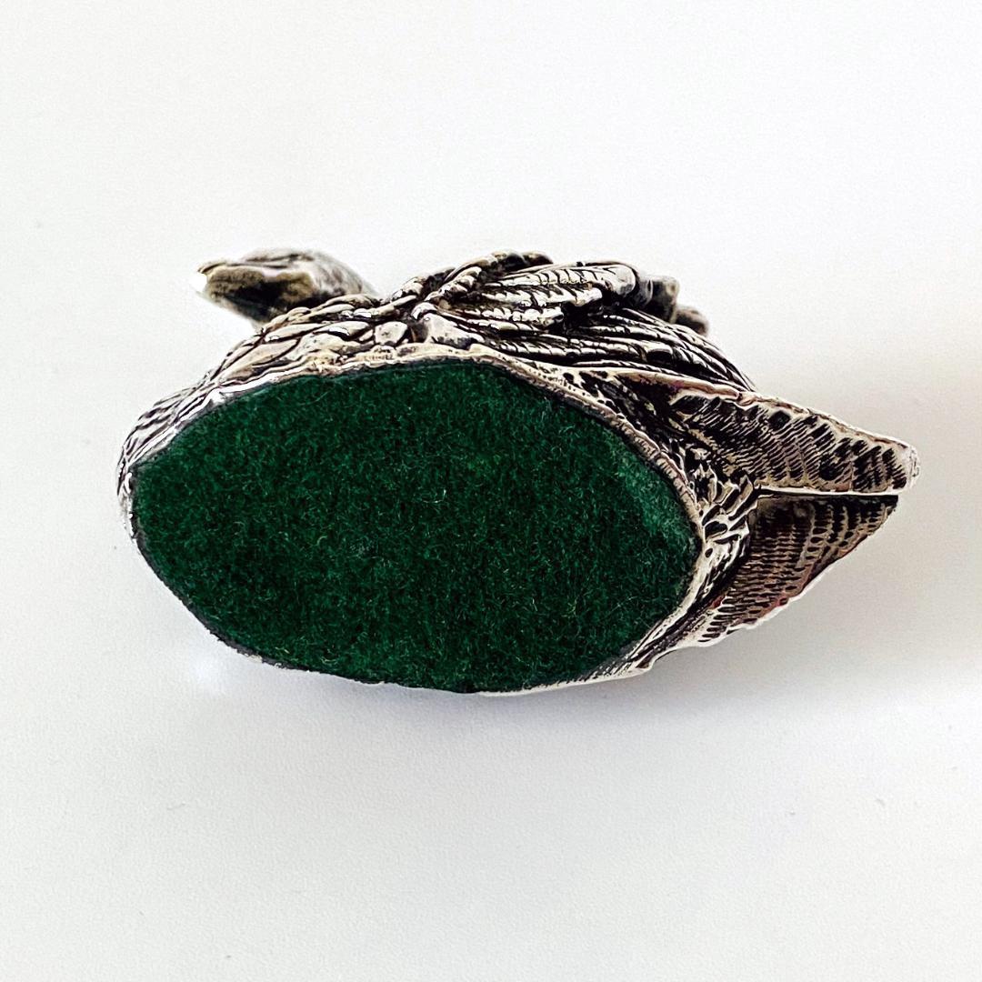 ★1997年英国 ★スワン 置物 アンティーク イギリス 925 シェフィールド