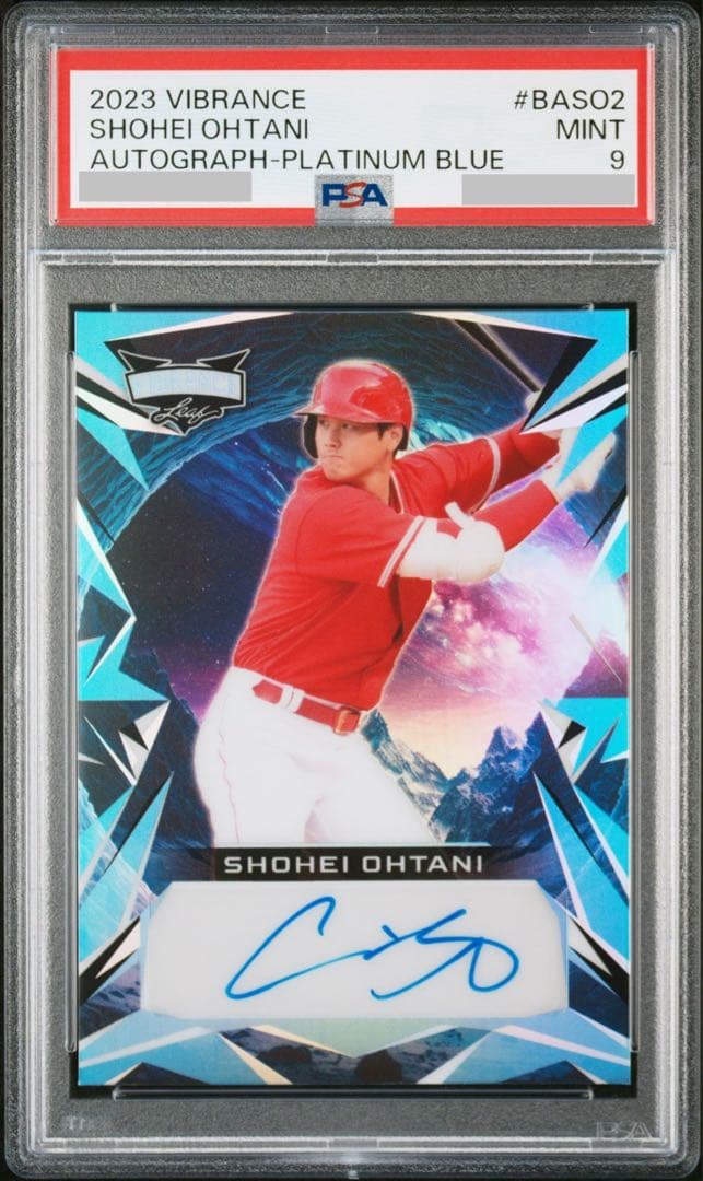 【世界2枚限定】 PSA9 鑑定済 大谷翔平 直筆サイン カード