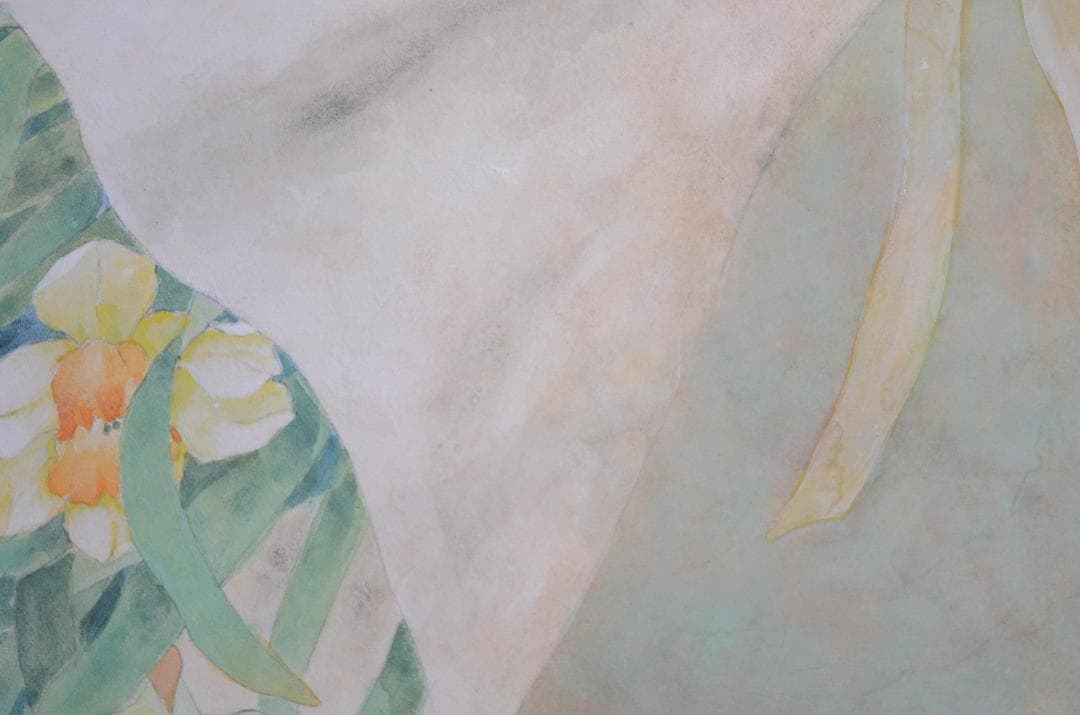 【作品名 「花束」 岩絵の具 日本画】東山魁夷の流派