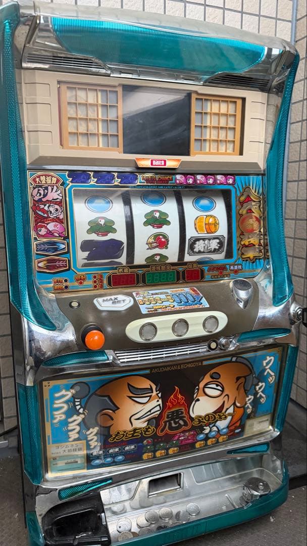 スズキ パチスロ 初代吉宗 実機 4号機 悪代官パネル 機