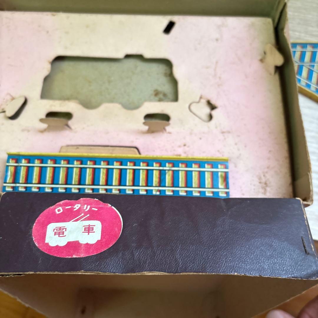 ブリキ　ロータリー電車　蒸気機関車　2点　昭和レトロ　アンティーク 日本製