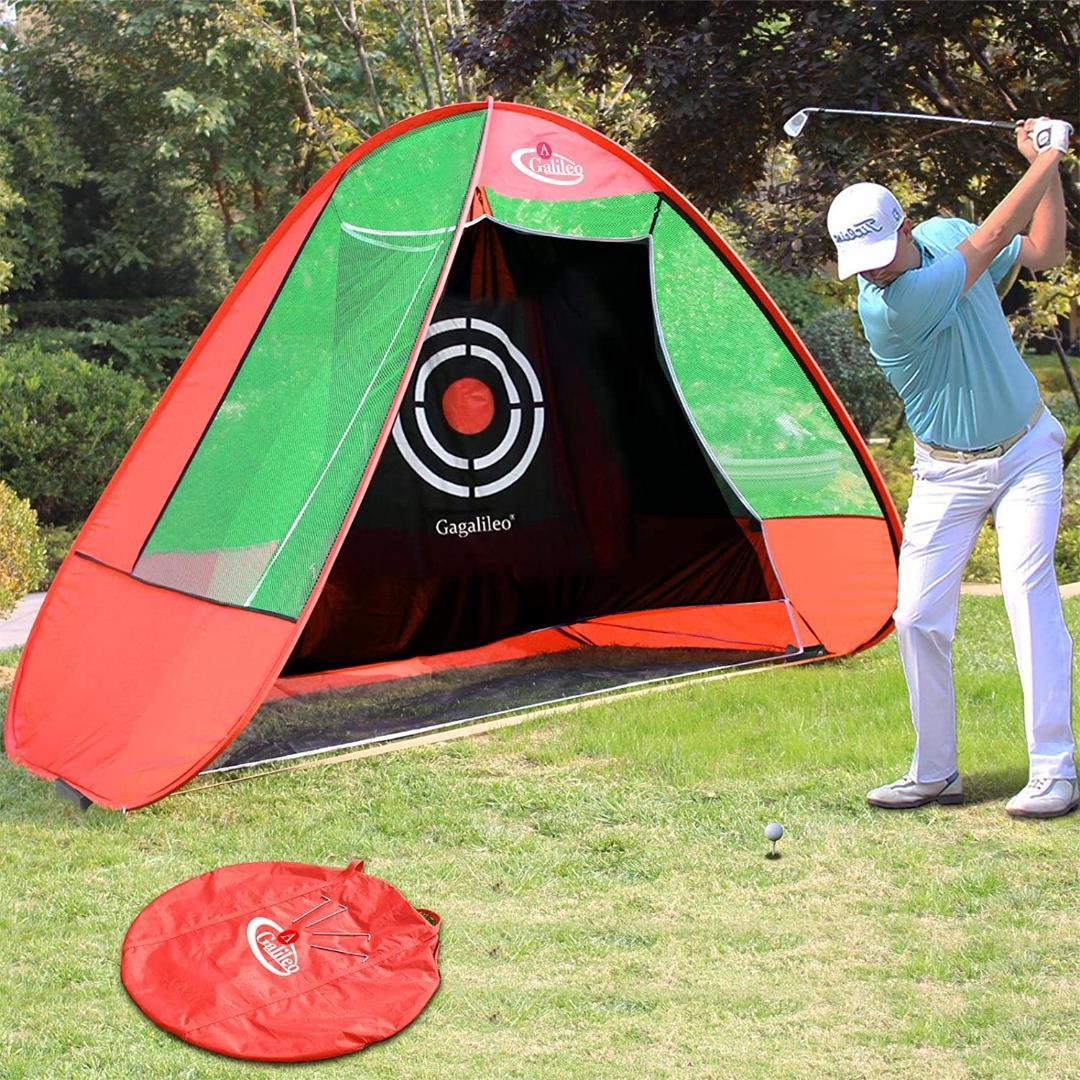 ゴルフネット　折りたたみ　ポップアップ　室内屋外　 3x2.1x1.8m