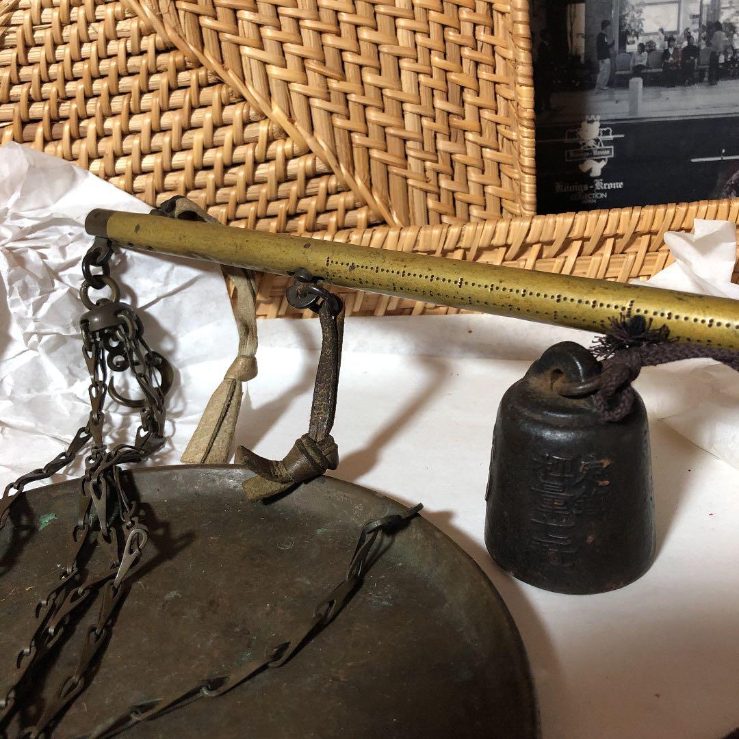 【希少】古道具 竿秤 手提げはかり / 古美術 骨董 アンティーク ビンテージ