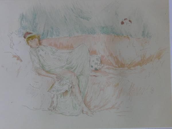 ホイッスラー、FIGURE RECKLiNING、高級画版、Wサイン入