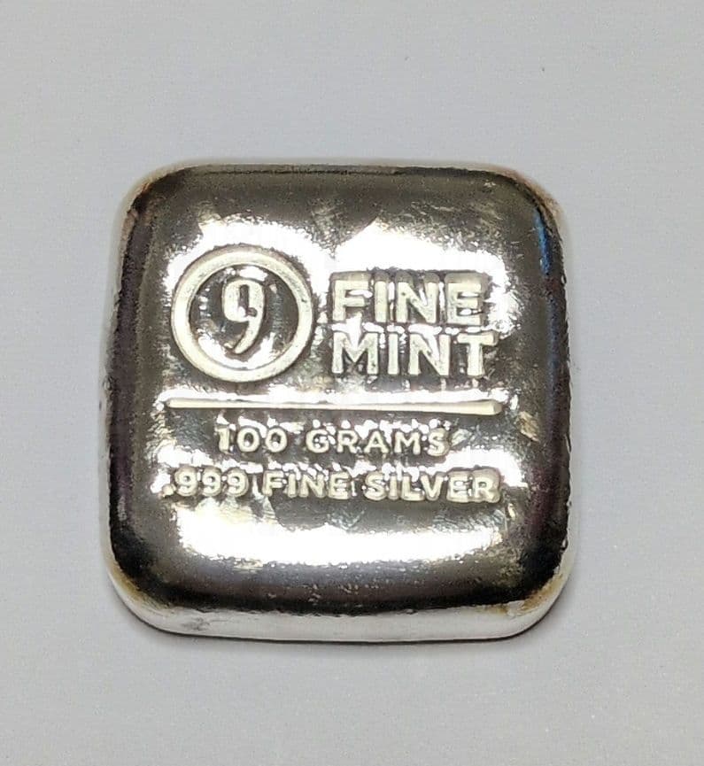 FINE MINT 100グラム・シルバーバー