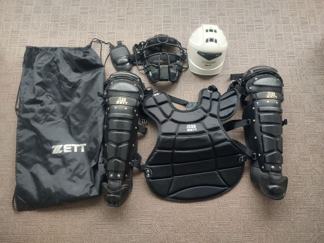 一般軟式野球　ZETT キャッチャー防具セット