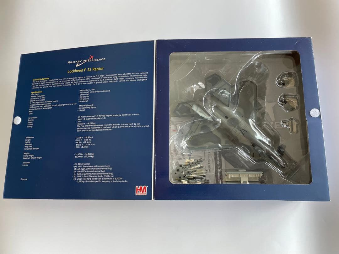 ホビーマスター F-22ラプター アメリカ空軍 第1戦闘航空団 第94戦闘飛行隊