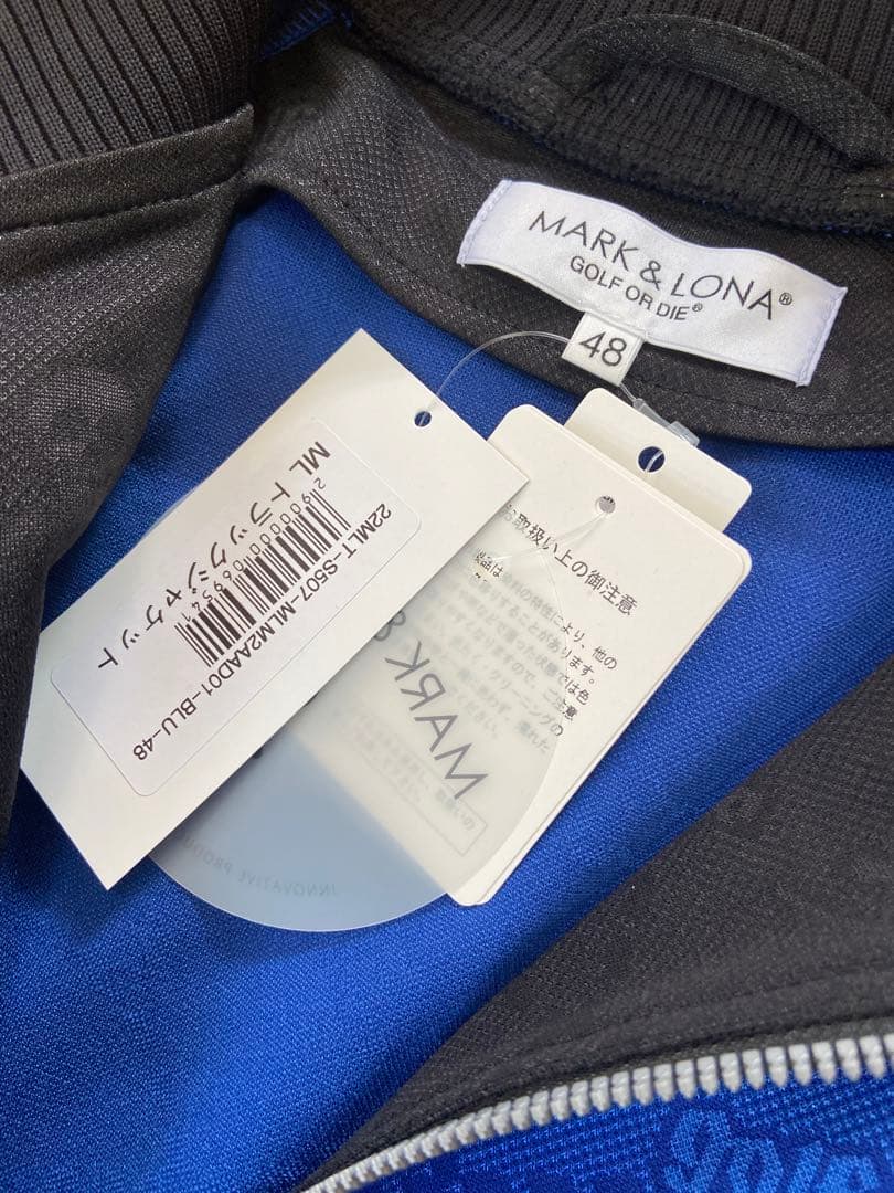 新品正規品【MARK&LONA/L】ストレッチトラックジャケットスカル柄