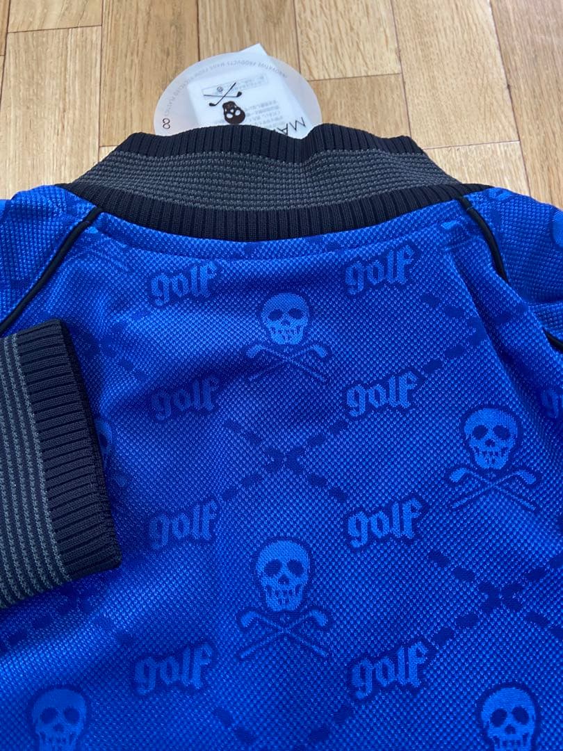 新品正規品【MARK&LONA/L】ストレッチトラックジャケットスカル柄