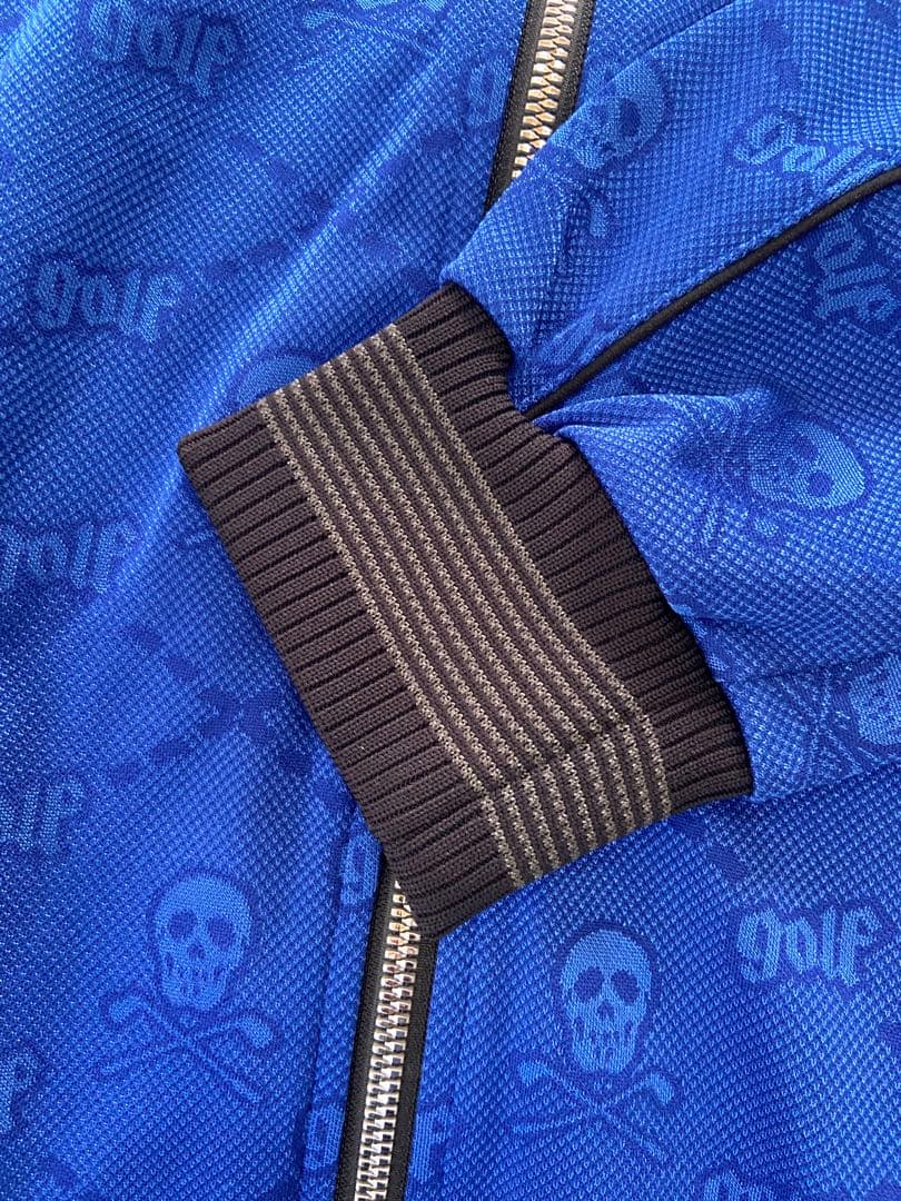 新品正規品【MARK&LONA/L】ストレッチトラックジャケットスカル柄