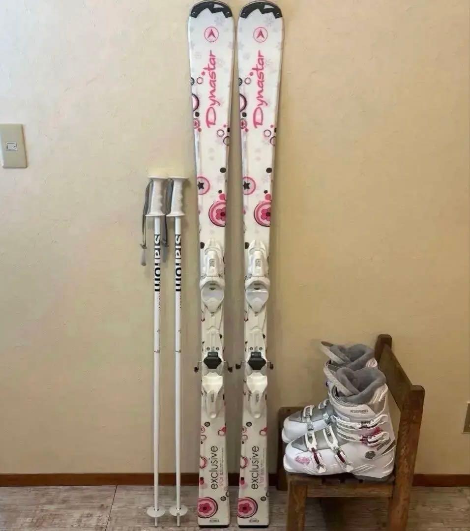 ◾️カービングスキーセット　板154㎝　ブーツ25㎝　女性用　レディース用