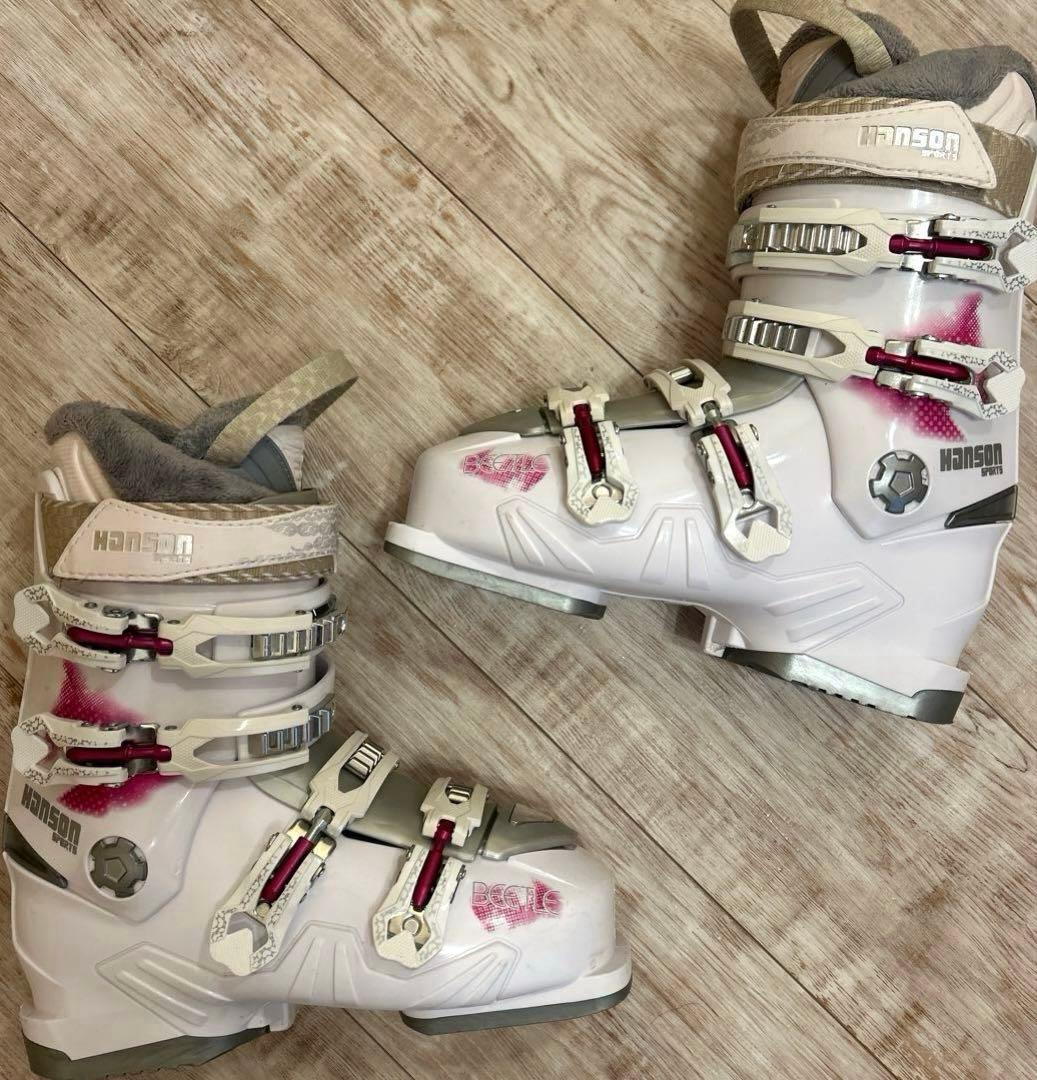 ◾️カービングスキーセット　板154㎝　ブーツ25㎝　女性用　レディース用