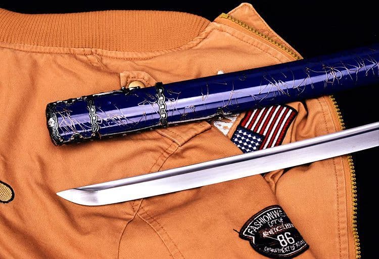 銀青打刀 武具　刀装具　日本刀　模造刀 居合刀