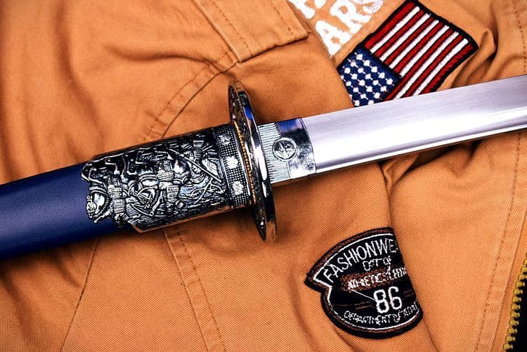 銀青打刀 武具　刀装具　日本刀　模造刀 居合刀