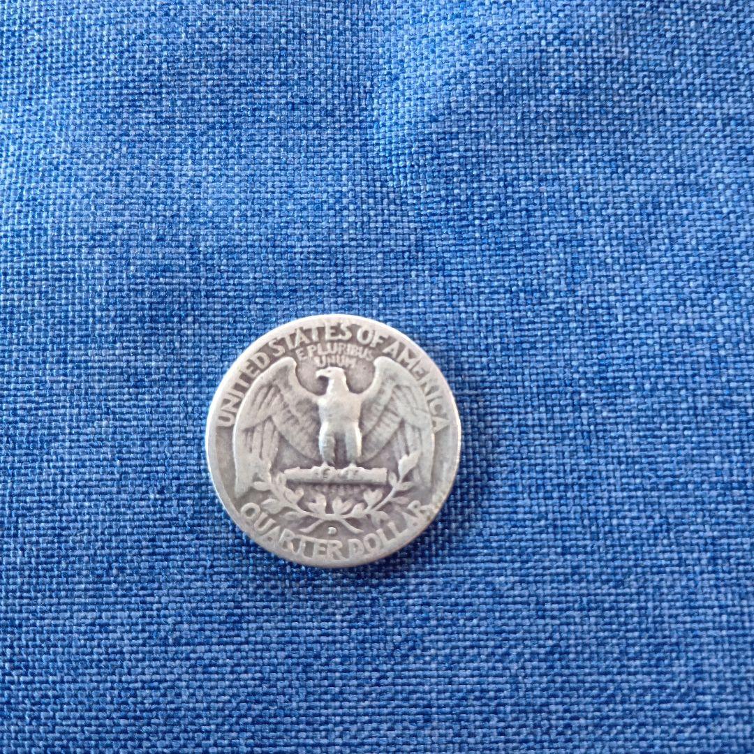 1953年 アメリカ 銀製クォータードル 4枚セット