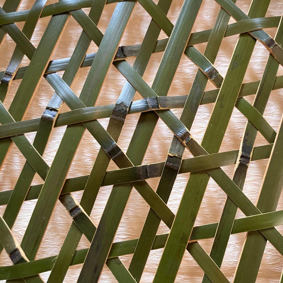 竹籠 盛り籠 青竹 大型 35cm