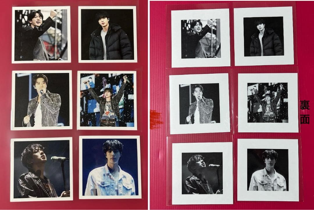 BTS JIN ロングステッカー・フォトカード・ましかくフォト・ステッカー