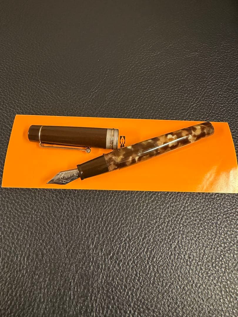 DELTA ANIMA 万年筆 ブラウン・ホワイト