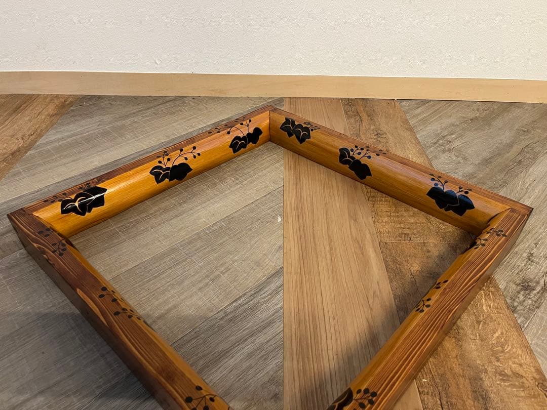 大炉炉縁 北山杉 踊桐 玄々斎好写 / 角出俊平 茶道具 紙箱