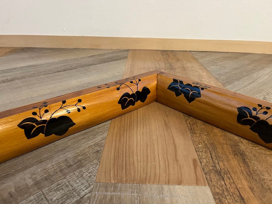 大炉炉縁 北山杉 踊桐 玄々斎好写 / 角出俊平 茶道具 紙箱