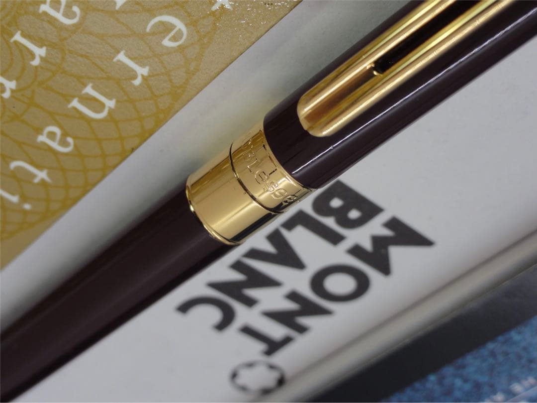 入手困難レアな銘品！ノブレス・エレガンス・ボルドー・カラー★モンブランボールペン