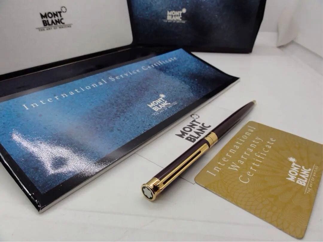 入手困難レアな銘品！ノブレス・エレガンス・ボルドー・カラー★モンブランボールペン