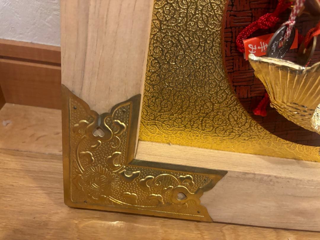 祝い額　鯛　白木　大入