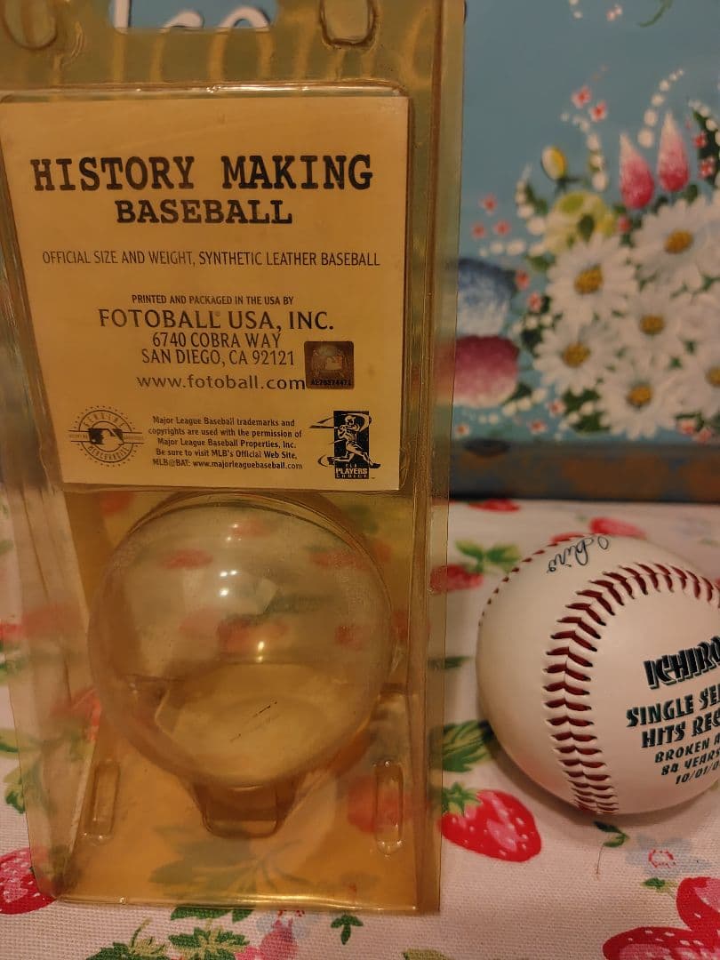 イチロー　記念ボール　262安打　レプリカ　2004年10月1日　記念グッズ