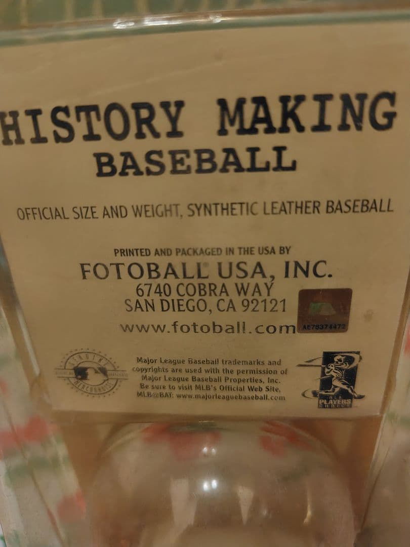 イチロー　記念ボール　262安打　レプリカ　2004年10月1日　記念グッズ