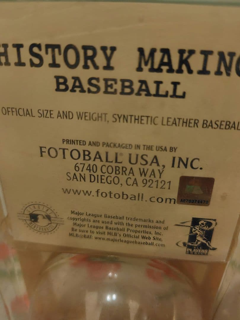 イチロー　記念ボール　262安打　レプリカ　2004年10月1日　記念グッズ