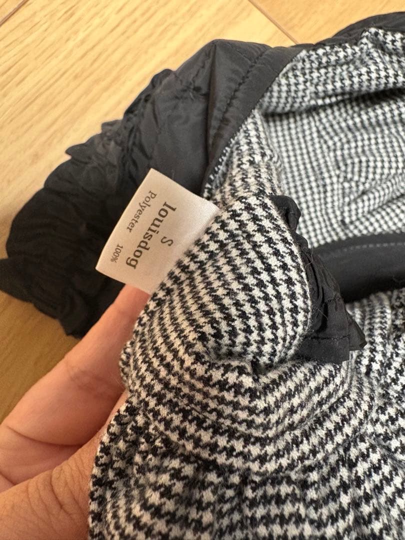 ルイスドッグ　louisdog 小型犬用フリル付きドレス 黒　　ワンピ