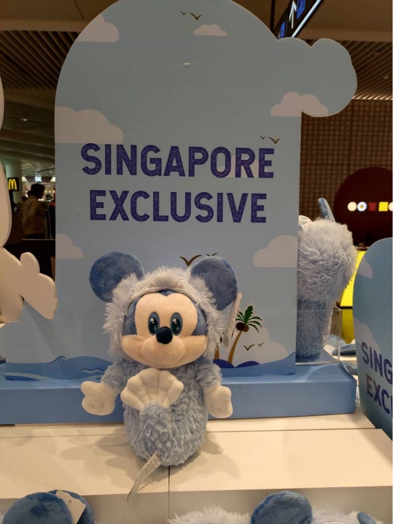 シンガポール限定　ブルーミッキー ぬいぐるみ　未使用